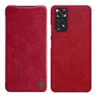 For Xiaomi Redmi Note 11 Global NILLKIN QIN Series Crazy Horse Texture Leather Case(Red) - 1