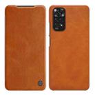 For Xiaomi Redmi Note 11 Global NILLKIN QIN Series Crazy Horse Texture Leather Case(Brown) - 1