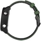 For Garmin Forerunner 245 Two-tone Silicone Watch Band(Army Green + Black) - 3