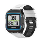 For Garmin Forerunner 920XT Two-color Steel Buckle Watch Band(White+Black) - 1
