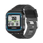 For Garmin Forerunner 920XT Two-color Steel Buckle Watch Band(Black+Dark Grey) - 1