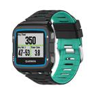 For Garmin Forerunner 920XT Two-color Steel Buckle Watch Band(Black+Green) - 1