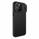 For iPhone 13 Pro Max NILLKIN QIN Series Pro Sliding Camera Cover Leather Phone Case (Black) - 3