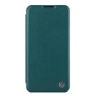 For iPhone 13 Pro Max NILLKIN QIN Series Pro Sliding Camera Cover Leather Phone Case (Green) - 2