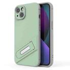 For iPhone 13 Invisible Holder TPU + PC Phone Case(Green) - 1