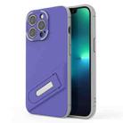 For iPhone 13 Pro Invisible Holder TPU + PC Phone Case (Purple) - 1