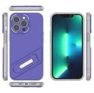 For iPhone 13 Pro Invisible Holder TPU + PC Phone Case (Purple) - 2