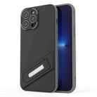 For iPhone 13 Pro Max Invisible Holder TPU + PC Phone Case (Black) - 1