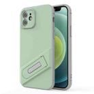 For iPhone 12 Invisible Holder TPU + PC Phone Case(Green) - 1