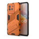 For vivo iQOO Neo6 5G Punk Armor PC + TPU Phone Case with Holder(Orange) - 1