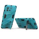 For vivo iQOO Neo6 5G Punk Armor PC + TPU Phone Case with Holder(Blue) - 5