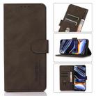 For Motorola Moto E20 / E40 KHAZNEH Matte Texture Leather Phone Case(Brown) - 1