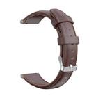 For Garmin Forerunner 245 Oil Wax Calfskin Leather Watch Band(Brown) - 1