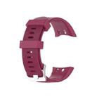 For Garmin Swim 2 Silicone Watch Band(Red Wine) - 1