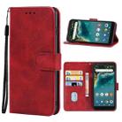 For ZTE AVID 589 / Z5158 Leather Phone Case(Red) - 1