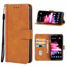 For TCL 30z T602DL Leather Phone Case(Brown) - 1