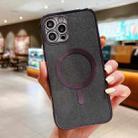 For iPhone 13 mini Electroplating Magsafe Magnetic Glitter Powder Phone Case (Black) - 1