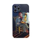For iPhone 13 Pro Max Oil Painting TPU Phone Case (Old People) - 1