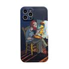 For iPhone 12 Pro Max Oil Painting TPU Phone Case(Old People) - 1