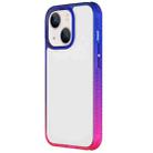 For iPhone 13 Colorful Gradient TPU + PC Phone Case(Blue Red) - 1