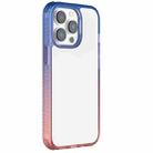 For iPhone 13 Pro Colorful Gradient TPU + PC Phone Case (Blue Pink) - 1