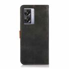 For OPPO A57 5G KHAZNEH Dual-color Cowhide Texture Flip Leather Phone Case(Black) - 3