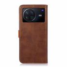 For vivo X Note KHAZNEH Dual-color Cowhide Texture Flip Leather Phone Case(Brown) - 3