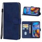 For Motorola Moto E32 Leather Phone Case(Blue) - 1