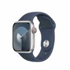 Silicone Watch Band For Apple Watch Series 9&8&7 41mm / SE 3&SE 2&6&SE&5&4 40mm / 3&2&1 38mm(Dark Blue) - 1