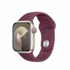 Silicone Watch Band For Apple Watch Ultra 49mm&Watch Ultra 2 49mm / Series 9&8&7 45mm / SE 3&SE 2&6&SE&5&4 44mm / 3&2&1 42mm(Mulberry Color) - 1