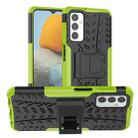 For Samsung Galaxy M23 / F23 5G Tire Texture TPU + PC Phone Case with Holder(Green) - 1