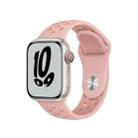 Sport Silicone Watch Band For Apple Watch Series 8&7 41mm / SE 2&6&SE&5&4 40mm / 3&2&1 38mm(Pink Oxford/Rose Whisper) - 1