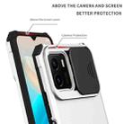 For vivo Y15s / Y15a Stereoscopic Holder Sliding Camshield Phone Case(White) - 5