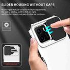 For vivo Y15s / Y15a Stereoscopic Holder Sliding Camshield Phone Case(White) - 6