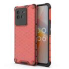 For vivo iQOO Neo6 5G China Shockproof Honeycomb PC + TPU Protective Case(Red) - 1