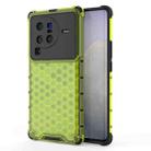 For vivo X80 Pro 5G China Shockproof Honeycomb PC + TPU Protective Case(Green) - 1