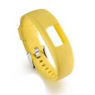 For Garmin Vivofit 4 Gloss & Color Integrated Silicone Watch Band(Yellow) - 1