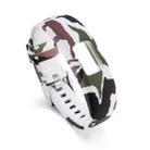 For Garmin Vivofit 4 Gloss & Color Integrated Silicone Watch Band(Camouflage) - 1