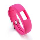 For Garmin Vivofit 4 Gloss & Color Integrated Silicone Watch Band(Pink) - 1