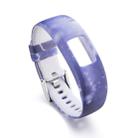 For Garmin Vivofit 4 Gloss & Color Integrated Silicone Watch Band(Star Purple) - 1