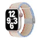 Nylon Braid Watch Band For Apple Watch Ultra 49mm / Series 8&7 45mm / SE 2&6&SE&5&4 44mm / 3&2&1 42mm(Starlight White) - 1