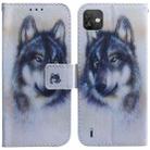 For Wiko Y82 Coloured Drawing Leather Phone Case(White Wolf) - 1