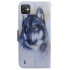 For Wiko Y82 Coloured Drawing Leather Phone Case(White Wolf) - 3