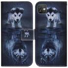 For Wiko Y82 Coloured Drawing Leather Phone Case(Wolf and Dog) - 1