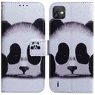 For Wiko Y82 Coloured Drawing Leather Phone Case(Panda) - 1