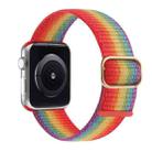 Nylon Watch Band For Apple Watch Series 9&8&7 41mm / SE 3&SE 2&6&SE&5&4 40mm / 3&2&1 38mm(Official Rainbow) - 1