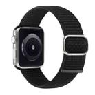 Nylon Watch Band For Apple Watch Series 9&8&7 41mm / SE 3&SE 2&6&SE&5&4 40mm / 3&2&1 38mm(Dark Black) - 1