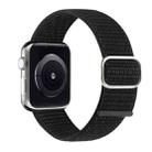 Nylon Watch Band For Apple Watch Series 9&8&7 41mm / SE 3&SE 2&6&SE&5&4 40mm / 3&2&1 38mm(Reflective Black) - 1