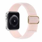 Nylon Watch Band For Apple Watch Series 9&8&7 41mm / SE 3&SE 2&6&SE&5&4 40mm / 3&2&1 38mm(Pearl Pink) - 1