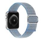Nylon Watch Band For Apple Watch Series 9&8&7 41mm / SE 3&SE 2&6&SE&5&4 40mm / 3&2&1 38mm(Lake Blue) - 1